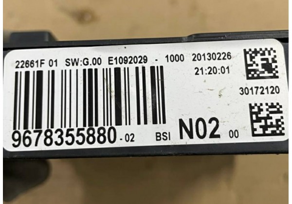 Блок BSI N02, Citroen, Peugeot, 9678355880