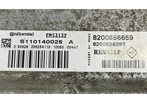 Комплект запалювання, ЕБУ, комп'ютер Renault Logan, Sandero, 1.6 8V, 8200856659, 8200598393, S110140025 A, 8201013757, U118522007 F