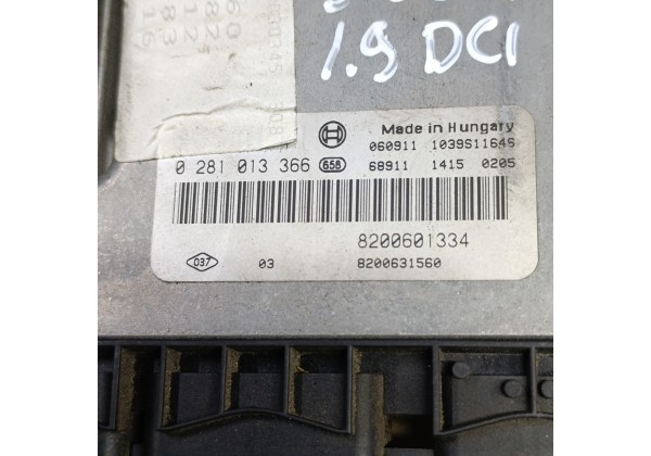 Комплект запалювання,ЕБУ, комп'ютер Рено Сценік 2, 1.9 дці, АКПП, 0281013366,8200601334,8200631560,8200606830,S118400260G