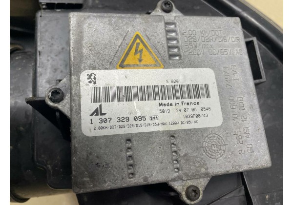 Фара передня права, лінза, ксенон Peugeot 407, 9660236480, 0301213272, 1307329095