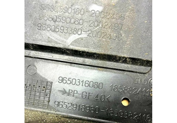 Дифузор вентилятора охолодження, передня панель, телевізор, Peugeot, Citroen, 1.6 HDi, VTi, EP6, 7104GF, 7104GG, 7104HG, 9650316080, 9652918980, 9680590180, 9680590080, 9680593380