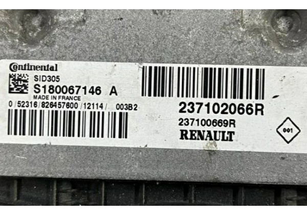 Електронний блок управління двигуном, ЕБУ, комп'ютер Renault Laguna 3, 1.5 DCi, S180067146 A, 237102066R, 237100669R 