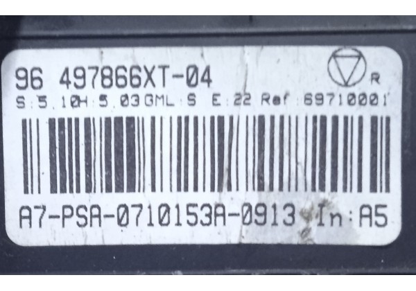 Блок управління пічкою, кондиціонером Peugeot 207, 96497866XT - 04