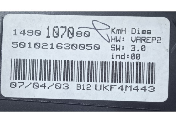 Щиток приладів, спідометр Citroen C8, Peugeot 807, 2.0 HDi, 1490107080