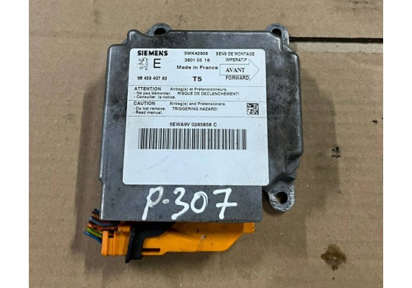 Блок управління AIRBAG Peugeot 307, 9645840780, 5WK42908