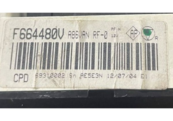 Блок управління кондиціонером Citroen C2, C3, Peugeot 1007, F664480V