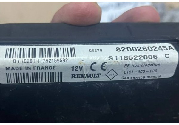 Комплект запалювання, ЕБУ, комп'ютер Renault Logan, 1.4 8V, 8200483732, 8200326380, S110140011 A, 8200250245 A, S118522006 C