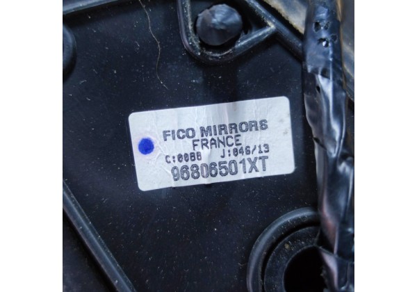 Дзеркало праве Peugeot 207, 06-12, Європа, 5+4 контактів, колір TXLB, 8149ZH, 96806501XT
