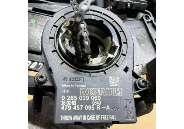 Підрульовий шлейф з датчиком кута поворота керма Renault Logan 2, Sandero 2, Dokker, Lodgy, 2 фішки, 0265019069, 479457095R