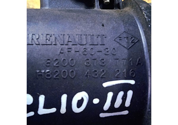 Витратомір повітря Renault Clio 3, Laguna 3, Latitude, 2.0 16V, 2.0 DCi, 3.0 DCi, 8200373771, 8200432216 *