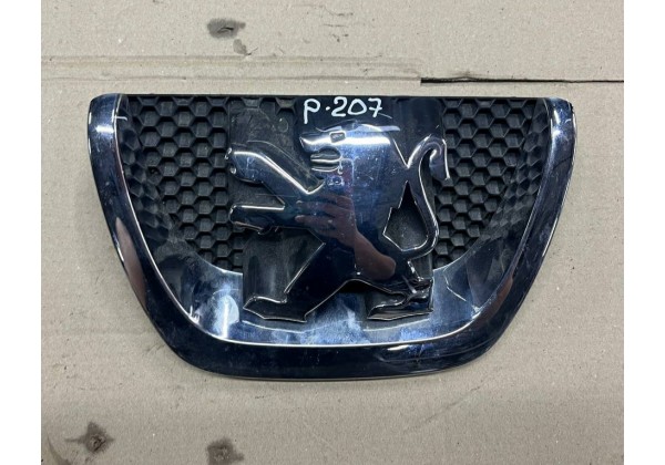 Емблема, логотип, значок передній Peugeot 207, 96864156