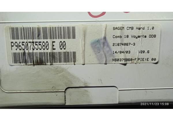 Щиток приладів Citroen C3, 1.4 HDi, 9650735580