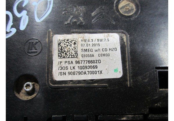 Радіо, медіа, рамка радіо Peugeot 308(T9), 96777660ZD