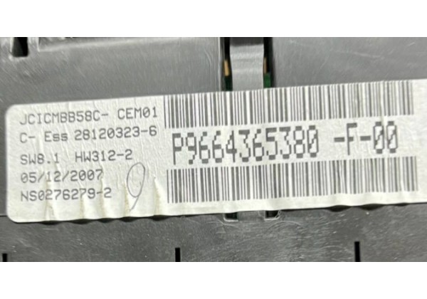Панель приладів Citroen C4 Picasso, Grand Picasso, 9664365380