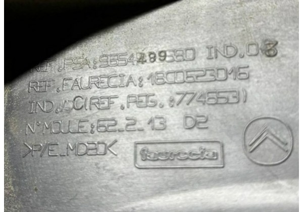 Кронштейн заднього бампера правий Citroen C4 Grand Picasso, 06-13, 7416E5, 9654489580, 9654500680