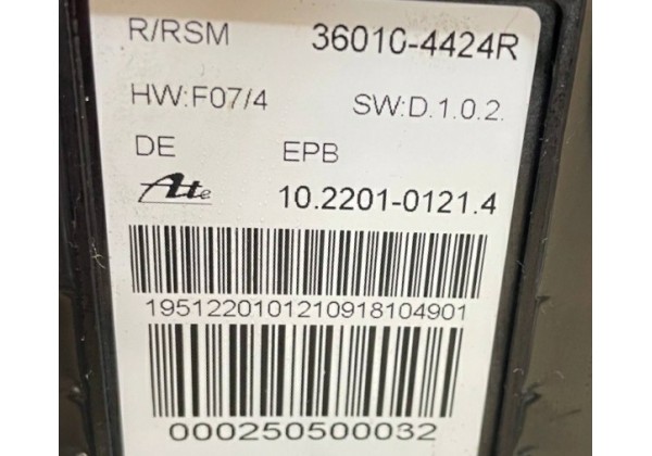 Електронний блок стояночних гальм Renault Koleos, 08-16, 360104424R, 360103039R, 10220101214, 10220101554