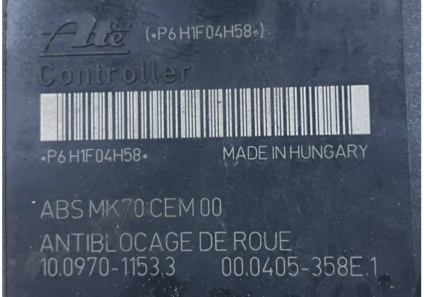Блок ABS Citroen, Peugeot, 9665344180, 10.0399-2789.4, 10.0970-1153.3, 00.0405-358E.1
