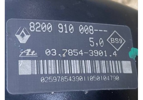 Вакуумний підсилювач гальм Renault Twingo 2, 1.2 16V, 8200910008