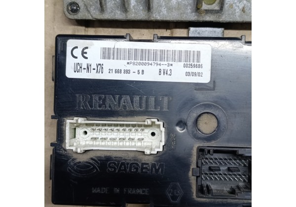 Комп'ютер двигуна, комплект запалювання Рено Канго 1.5 дці, Євро 3, 8200250663,HOM8200129109