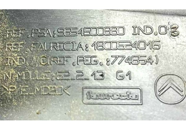 Кронштейн заднього бампера лівий Citroen C4 Grand Picasso, 06-13, 7416E5, 9654500880