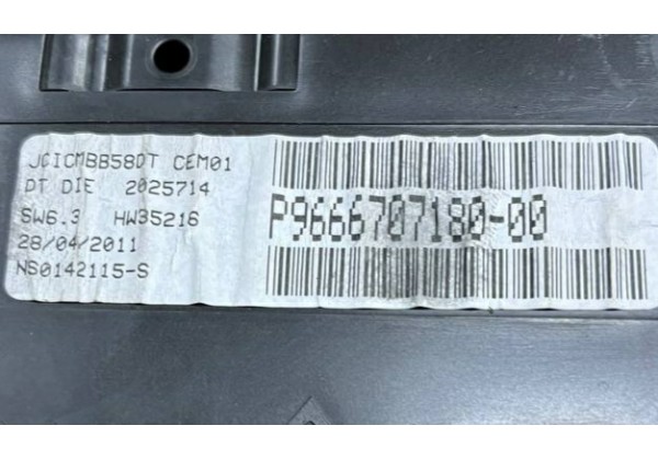 Панель приладів Citroen C4 Picasso, Grand Picasso, 2.0 HDi, 9673538580, 9666707180