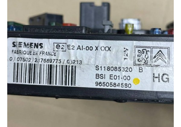 Комплект запалювання, ЕБУ, комп'ютер Citroen Xsara Picasso, 2.0 HDi, 0281011084, 9647693180, 9640938680, 9650584580, S118085320 B