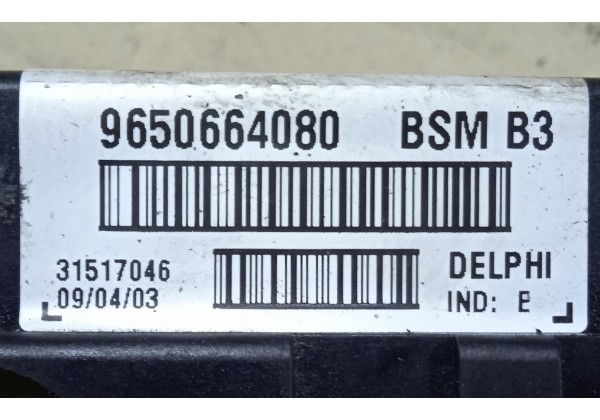 Блок запобіжників модуль BSM Citroen / Peugeot, 9650664080