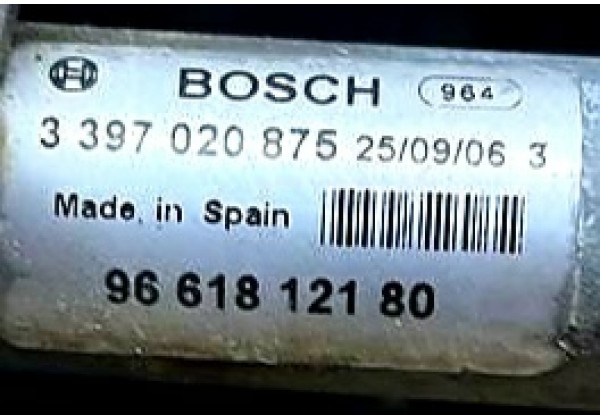 Моторчик переднього склоочистника лівий Peugeot 407, 0390241968, 9661812180, 3397020875