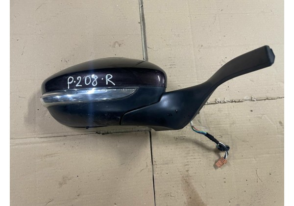 Дзеркало зовнішнє праве електричне Peugeot 208, 6+3 pin, 232673078