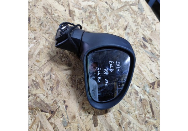 Дзеркало праве Peugeot 207, 06-12, Європа, 5+4 контактів, колір TXLB, 8149ZH, 96806501XT