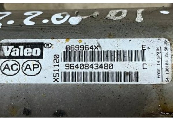 Охолоджувач системи EGR Citroen, Peugeot, 2.0, 2.2 HDi, 9640843480