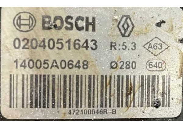 Вакуумний підсилювач гальм Renault Laguna 3, 1.5 DCi, 472100046R, 0204051643, 14005A0648