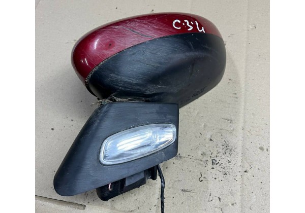 Дзеркало зовнішнє ліве електричне Citroen C3 II, 09-16
