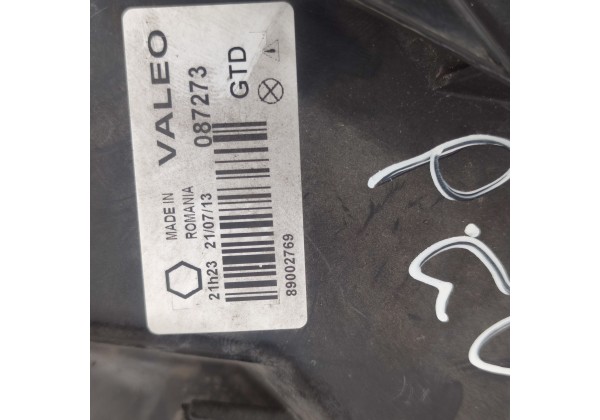 Фара ліва Пежо 206 до 2002 р, рифлена скляна, 087273 Valeo
