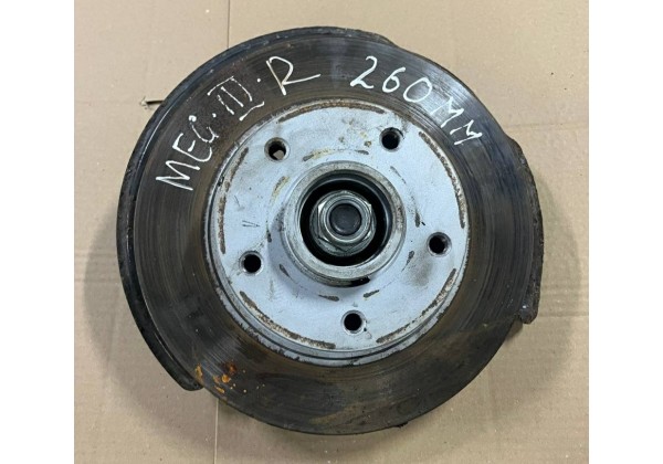 Гальмівний диск задній правий з цапфою Renault Megane 3, Scenic 3, 432002188R, 430180834R
