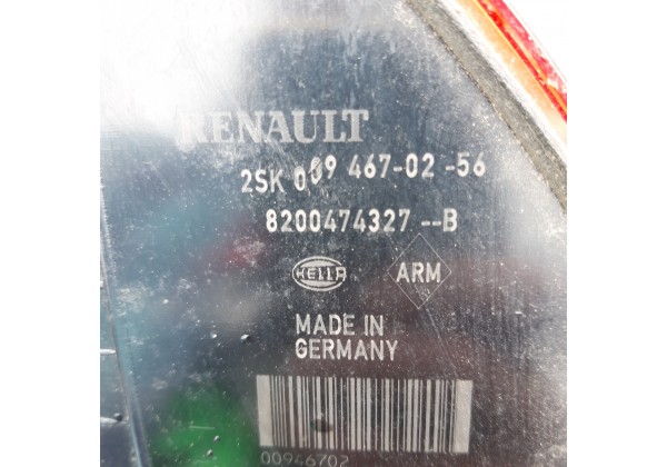 Ліхтар задній правий Renault Scenic 2, Grand Scenic 2, 8200474327 