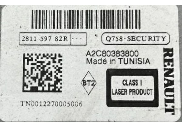 Магнітола, Radio, CD, MP3, Bluetooth, Renault Master 3, 281159782R