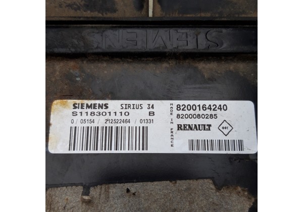 Електронний блок управління двигуном, ЕБУ, комп'ютор Renault Kangoo, Clio 2, Megane 1, Scenic 1, 14 16V, 8200164240, 8200080285, S118301110 B