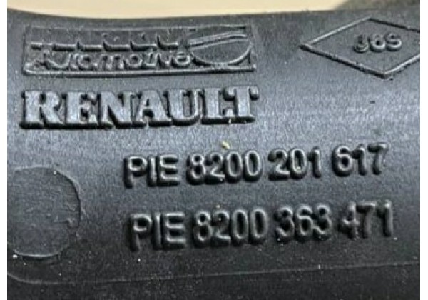 Патрубок інтеркулера від радіатора до дросельної заслінки Renault Megane II, Scenic II 1.9 dci, 8200201617, 8200363471