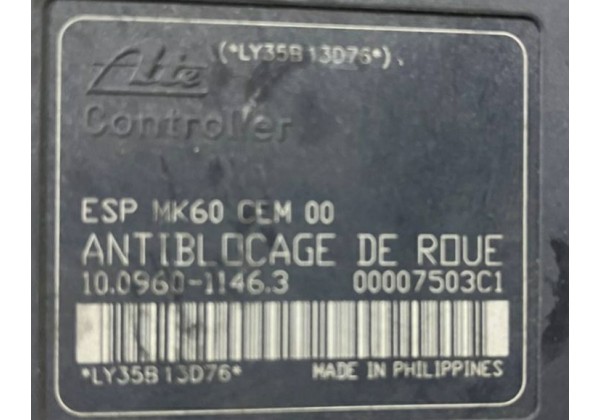 Блок ABS Citroen C5, 9656419780, 10020601884, 10096011463
