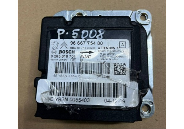 Електронний блок управління подушками безпеки AIRBAG Peugeot 3008, 5008, 09-16, 9666775480, 0285010704