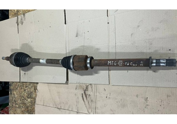 Полуось, приводний вал передній правий Renault Megane 3, 1.6 DCi, 1.9 DCi, 25x39 зуб, 391001339R, 8200725511, 8201353431