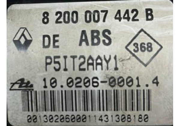 Блок ABS Renault Laguna 2, 8200007442, 10020600014