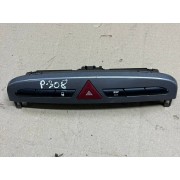 Блок кнопок в торпедо, аварійка, блокування дверей, ESP, Peugeot 308, T7, 07-13, 9659215177
