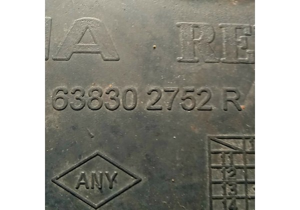 Захист двигуна правий Renault Logan 2, Sandero 2, 638302752R*