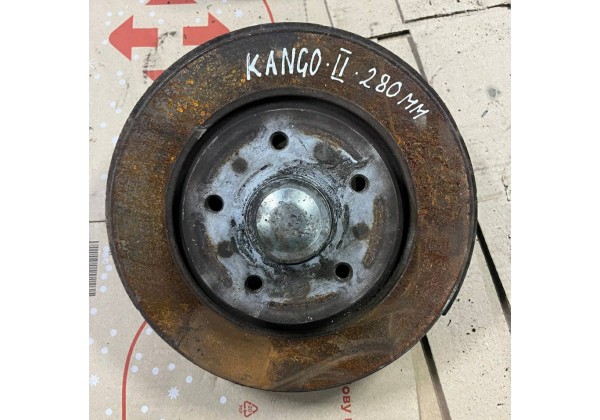 Цапфа задня з ABS та диском (ліва, права) Renault Kangoo II, 8200805936, 8200805938