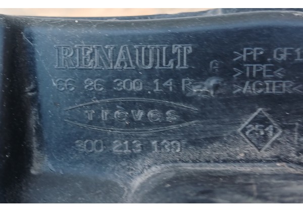 Пластик під лобове скло нижній лівий Renault Grand Scenic III,  668630014R