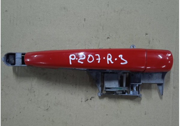 Ручка зовнішня правої задньої дверки Peugeot 207, 960969, 9601GH, 1199D2