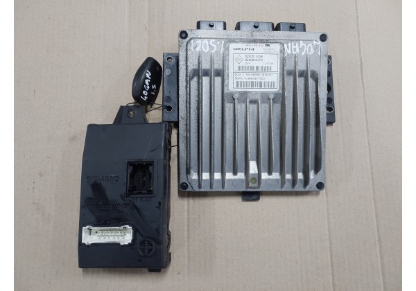 Комплект запалювання, ЕБУ Renault Logan, Sandero, 1.5 DCi, Euro 4, 8200513058, 8200603070, 8200296328 A, S118522007 D