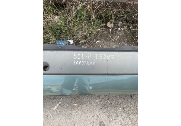 Бампер задній Renault Scenic II, короткий , код фарби TED97